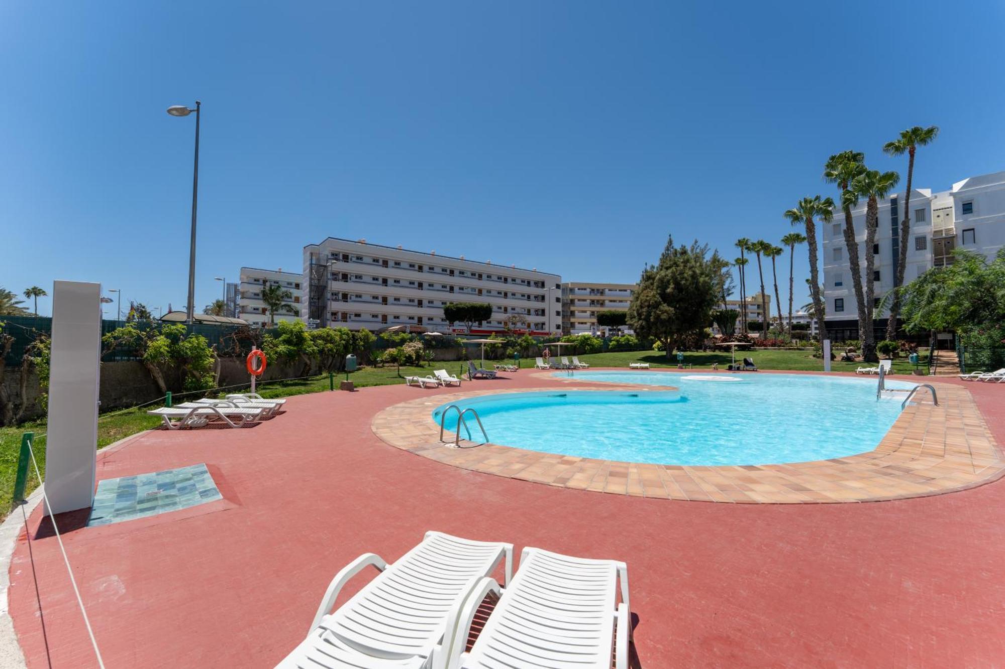 Garten-Apartment im Iguazu mit 2 Schlafzimmern Playa del Inglés Exterior foto